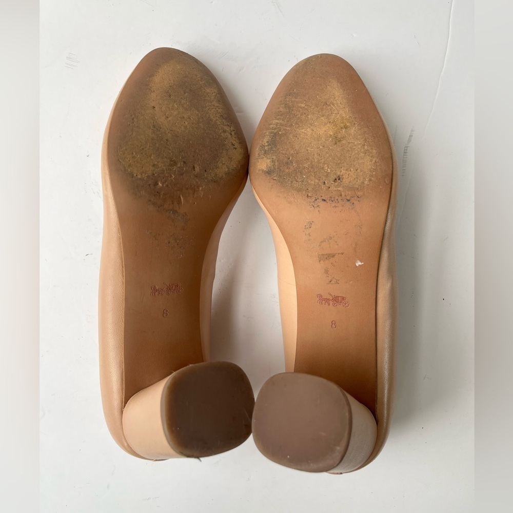 Coach Georgina Leather Pump Tan Beechwood Size 8B - Picture 7 of 12